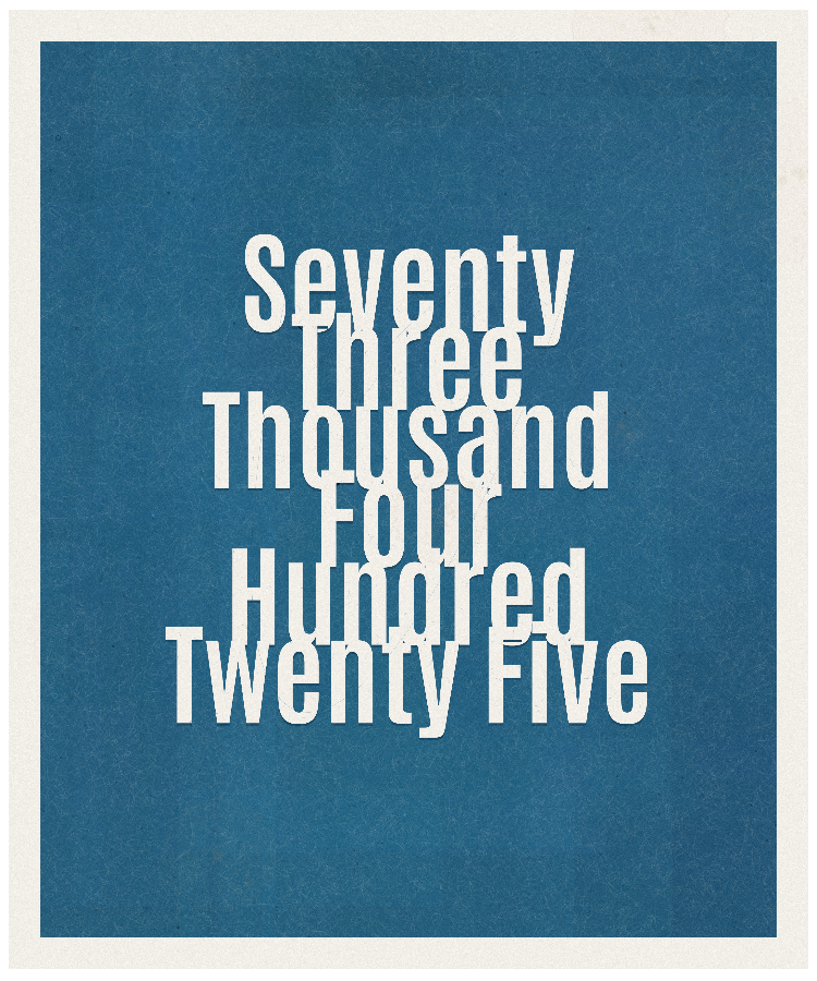 Count #73425