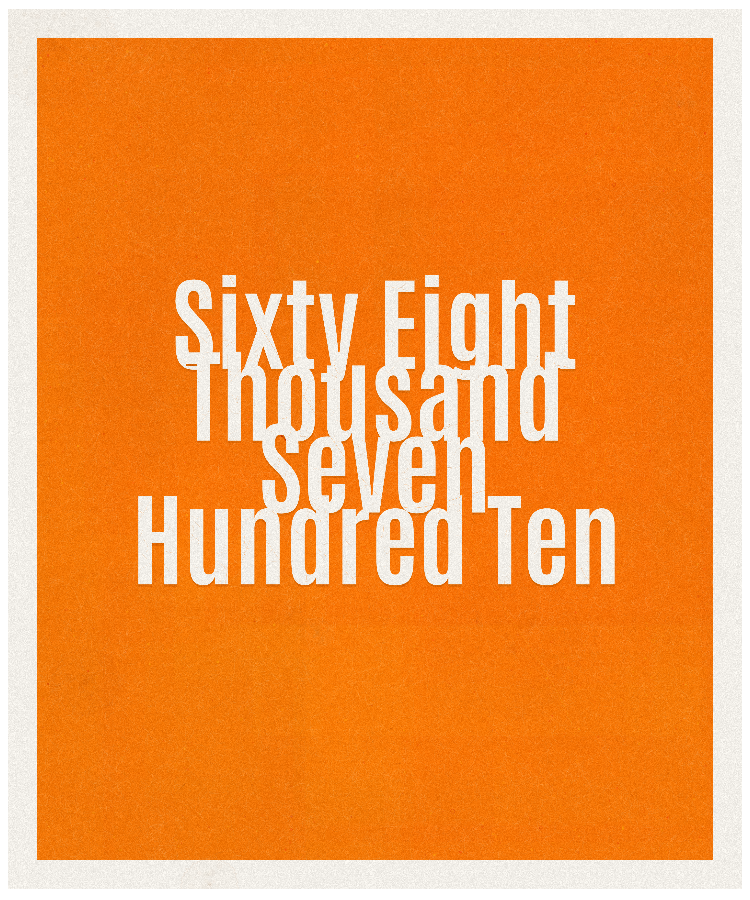 Count #68710