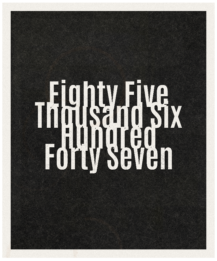 Count #85647