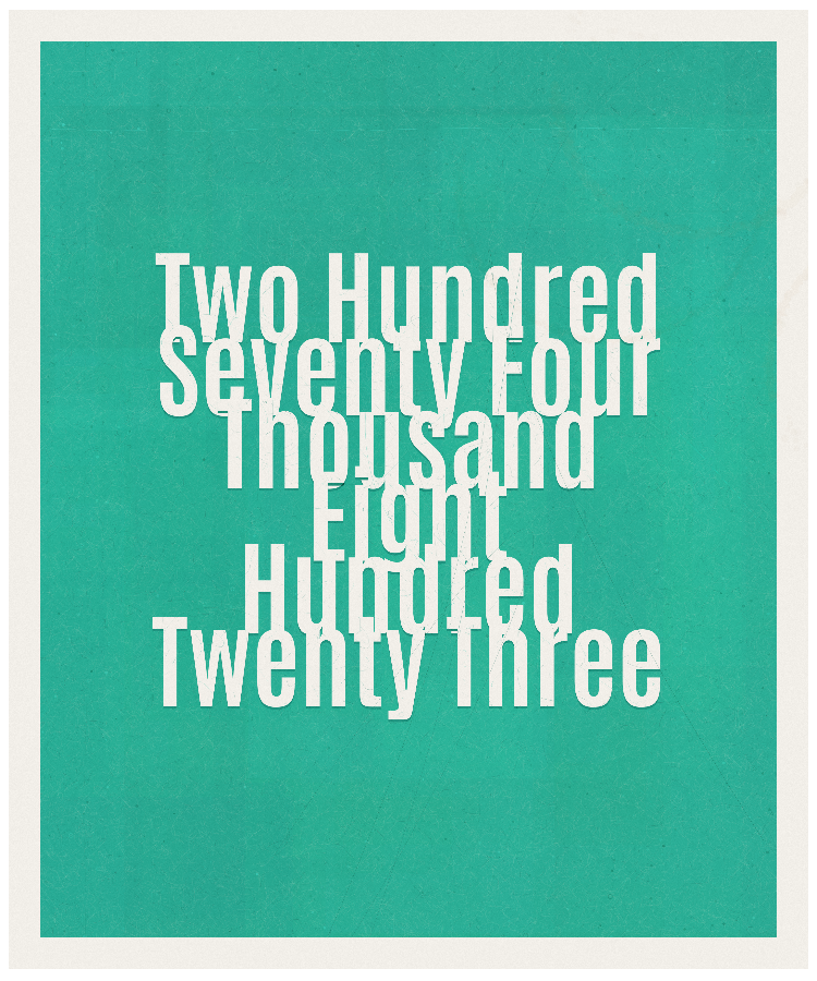 Count #274823