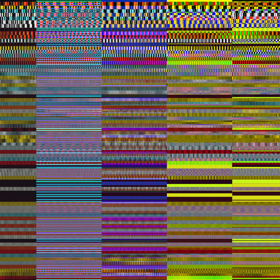 Glitchometry Stripes #107