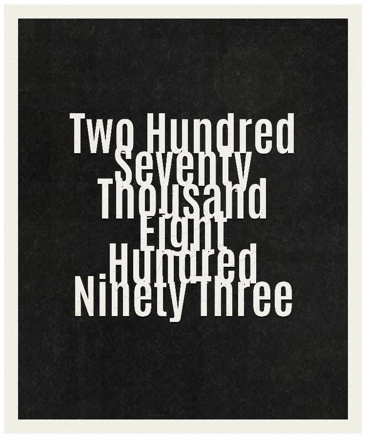 Count #270893