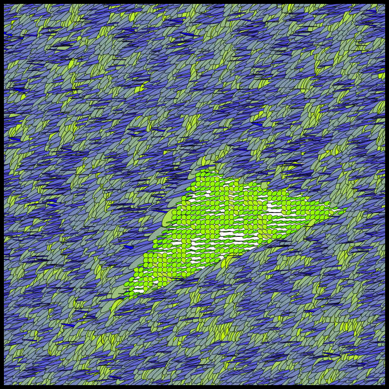 Flow Field Circles Triangle #97