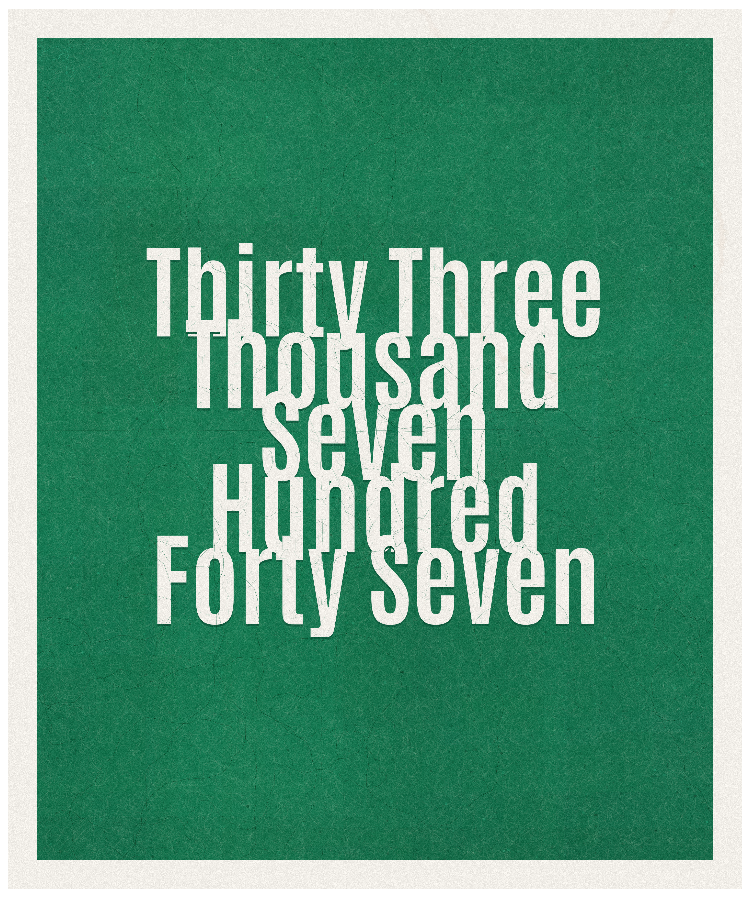 Count #33747