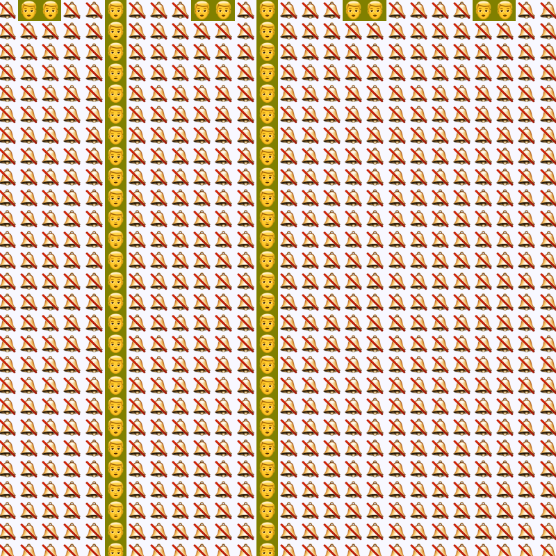 Elementary Cellular Emoji Automata #145