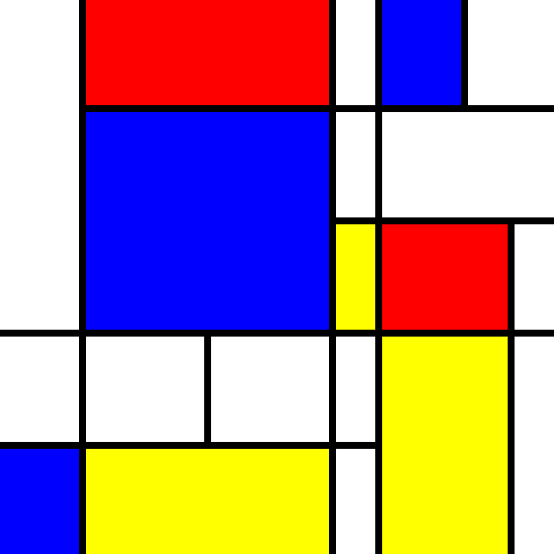 compositioninredblueandyellow.art, (NFT) #15