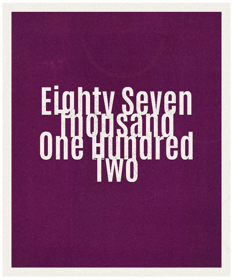 Count #87102