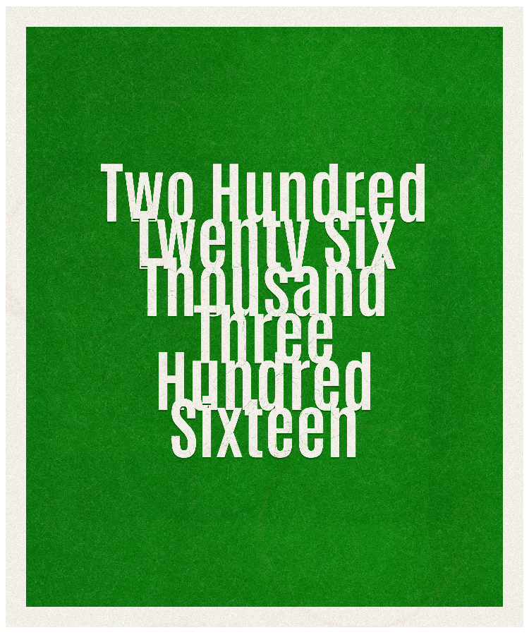 Count #226316