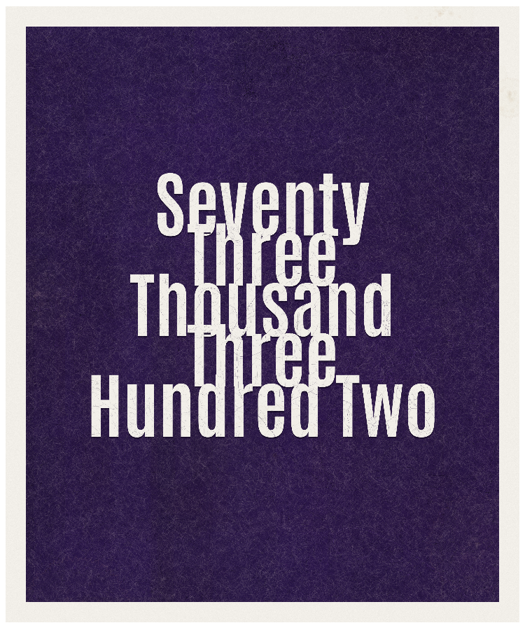 Count #73302