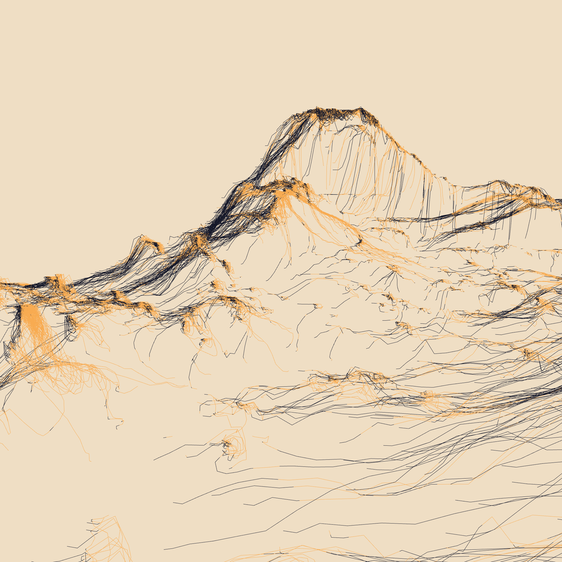 Ridge Scribbles #100