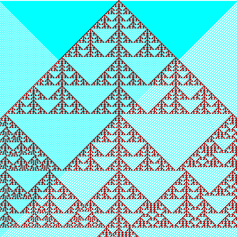 RGB Elementary Cellular Automaton #62