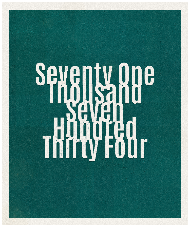 Count #71734