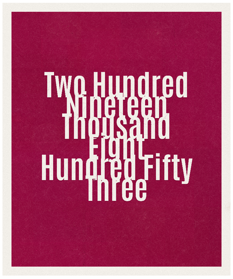Count #219853
