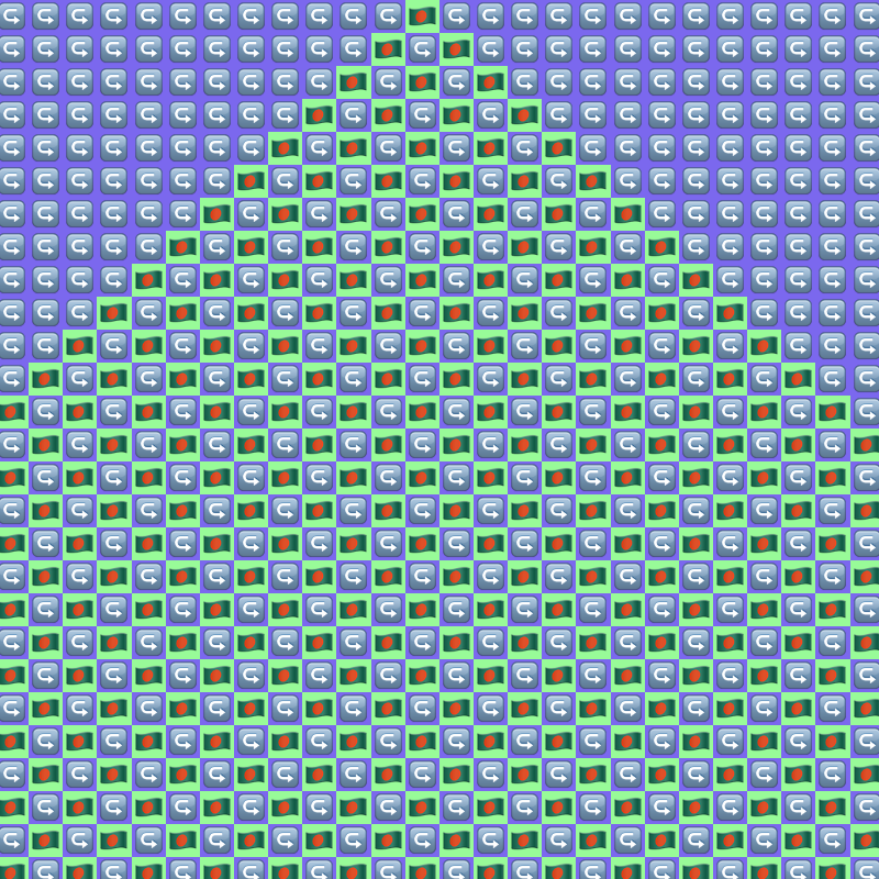 Elementary Cellular Emoji Automata #827