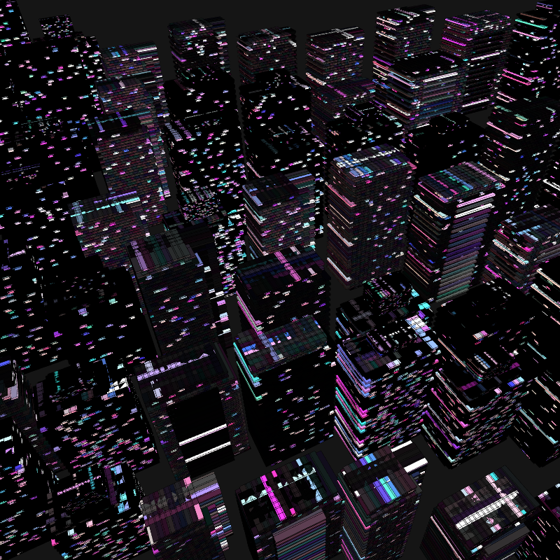 Night city glow #24