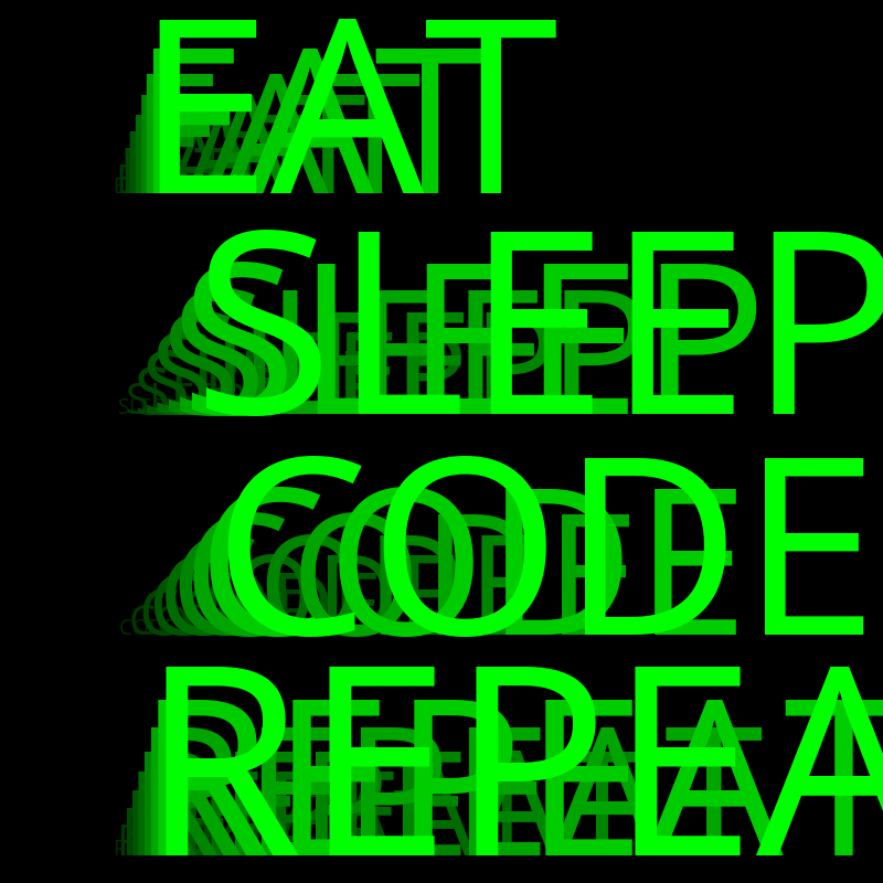 Eat Sleep Code Repeat #34