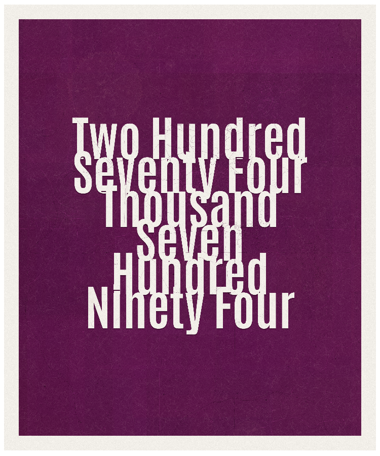 Count #274794