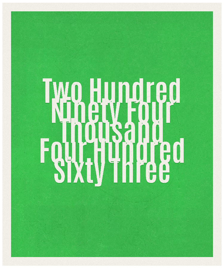 Count #294463