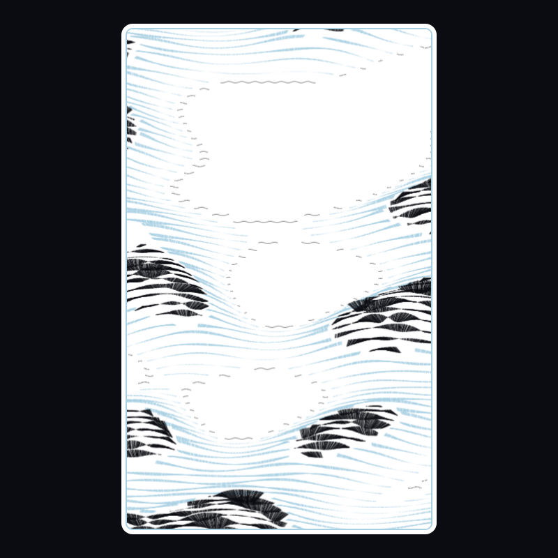 Topographic Playing Card #14