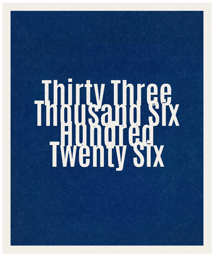Count #33626