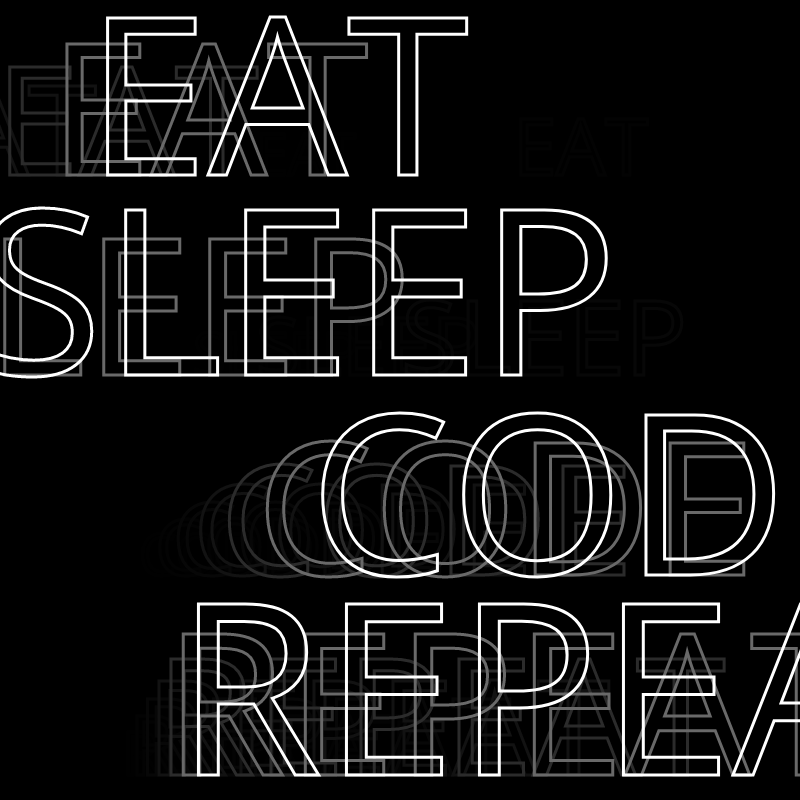 Eat Sleep Code Repeat #14