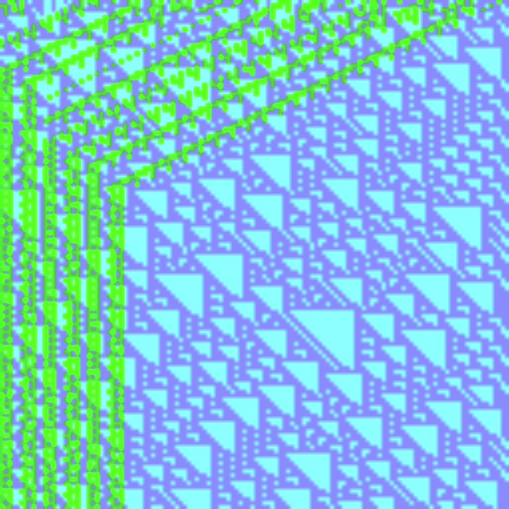 Blending Neighbors Cellular Automata #34