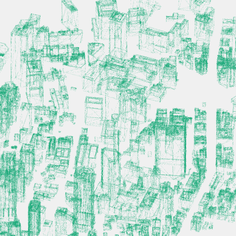 Algorithmic Drawing: Minato City Tokyo #31