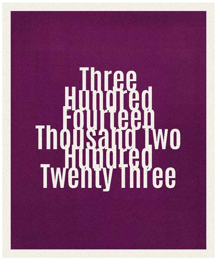 Count #314223