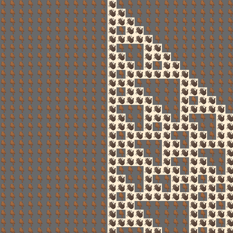 Elementary Cellular Emoji Automata #209