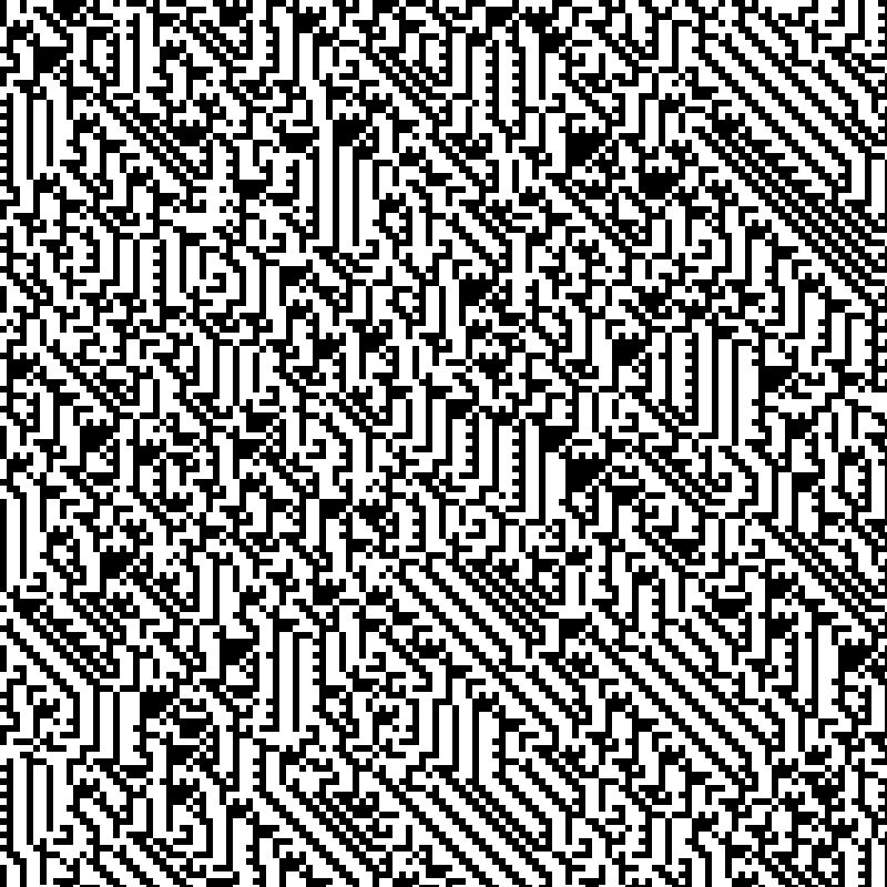 Colored Elementary Cellular Automaton #133