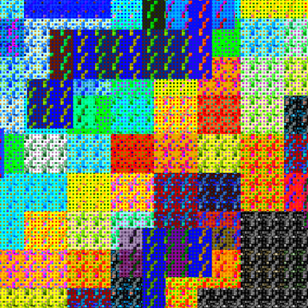 Multicolored Pixelated Field #2