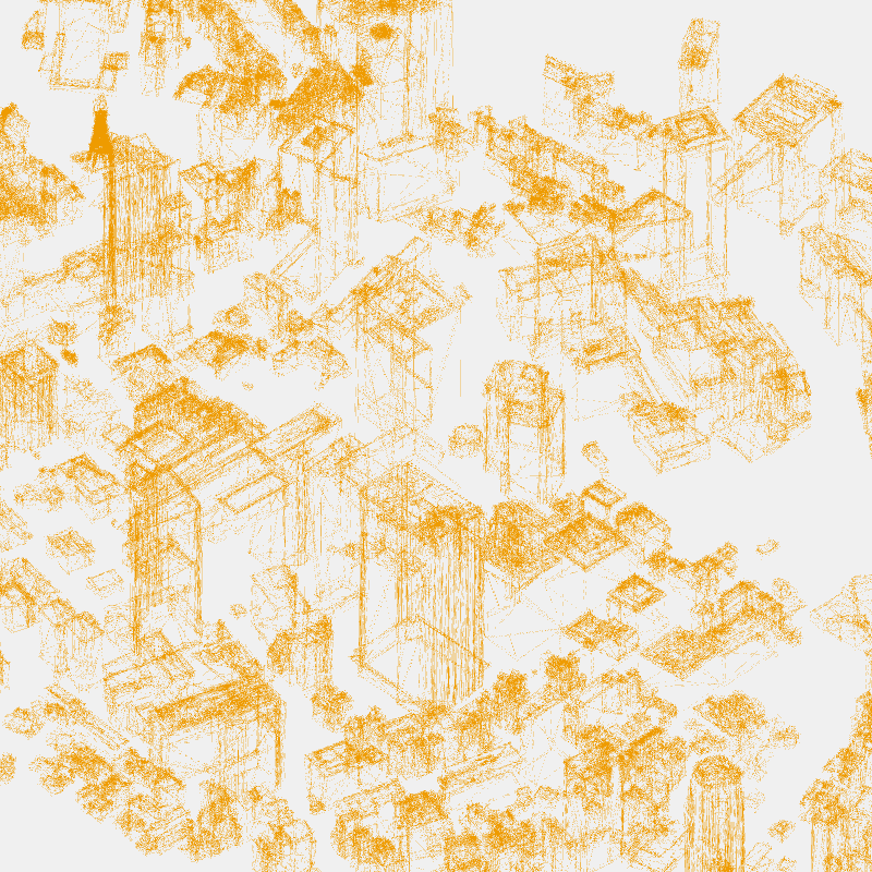 Algorithmic Drawing: Minato City Tokyo #61