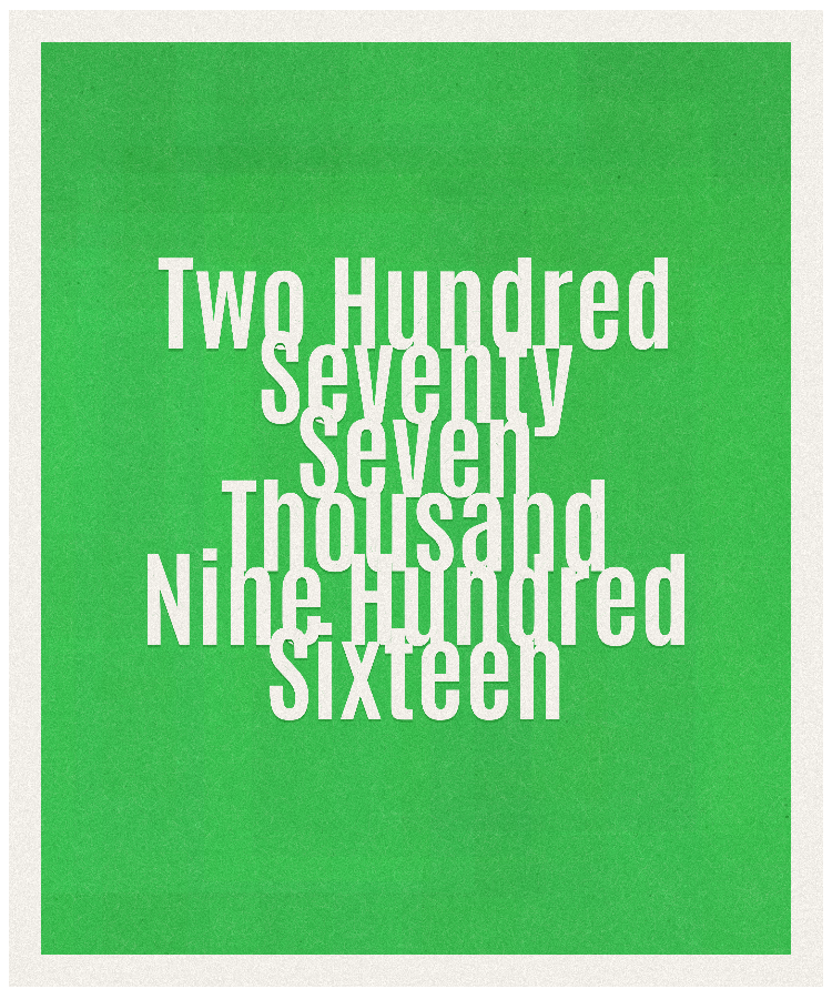 Count #277916