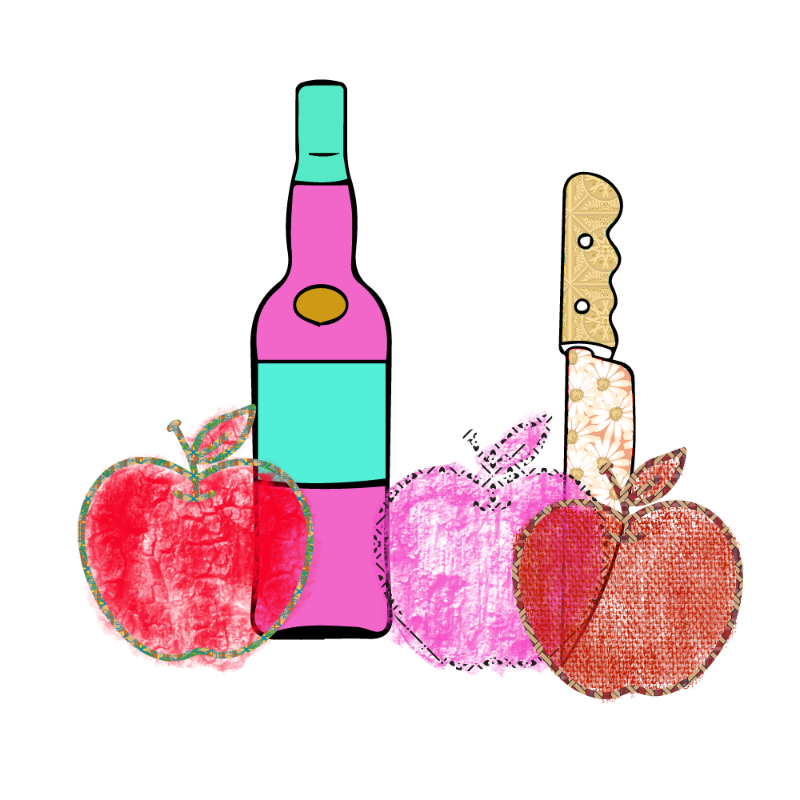 bottle and apples #62