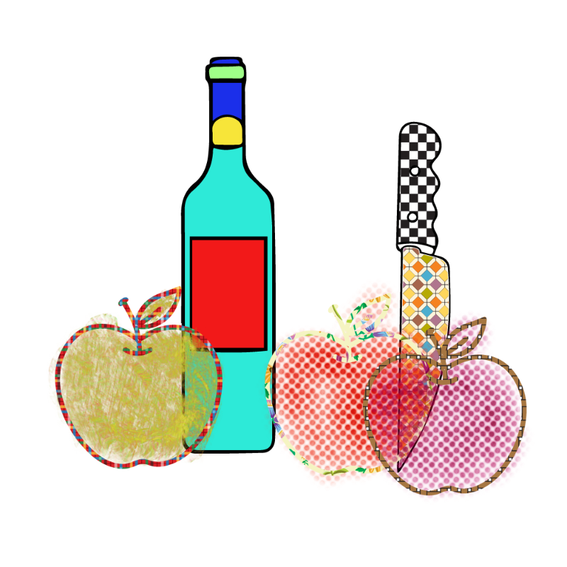 bottle and apples #116