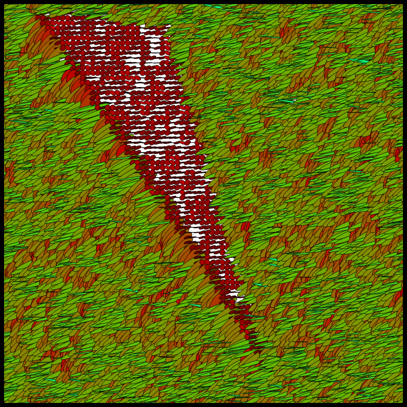 Flow Field Circles Triangle #101