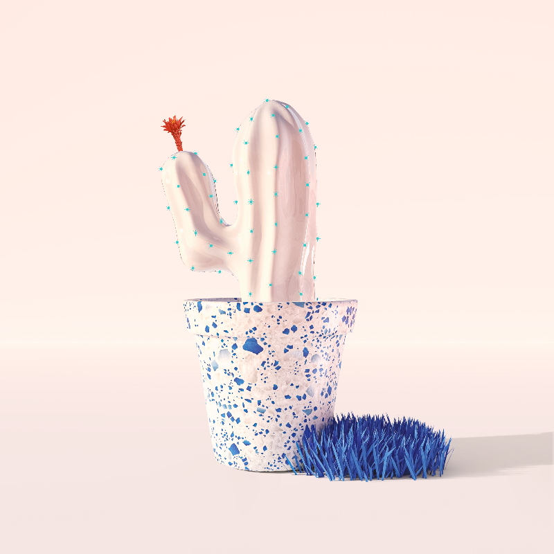 3D Crypto Cacti #40