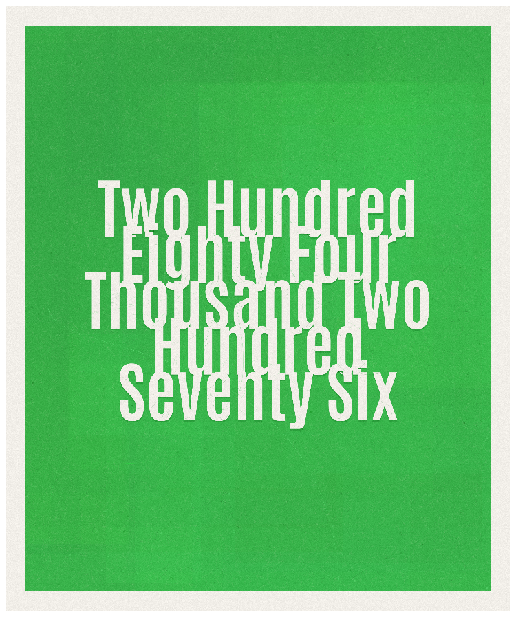 Count #284276