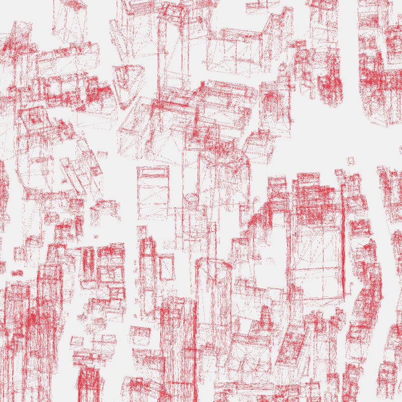 Algorithmic Drawing: Minato City Tokyo #52