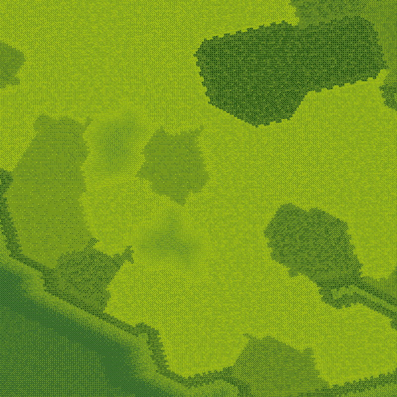 Littlecube Maps: Green Dithering #14