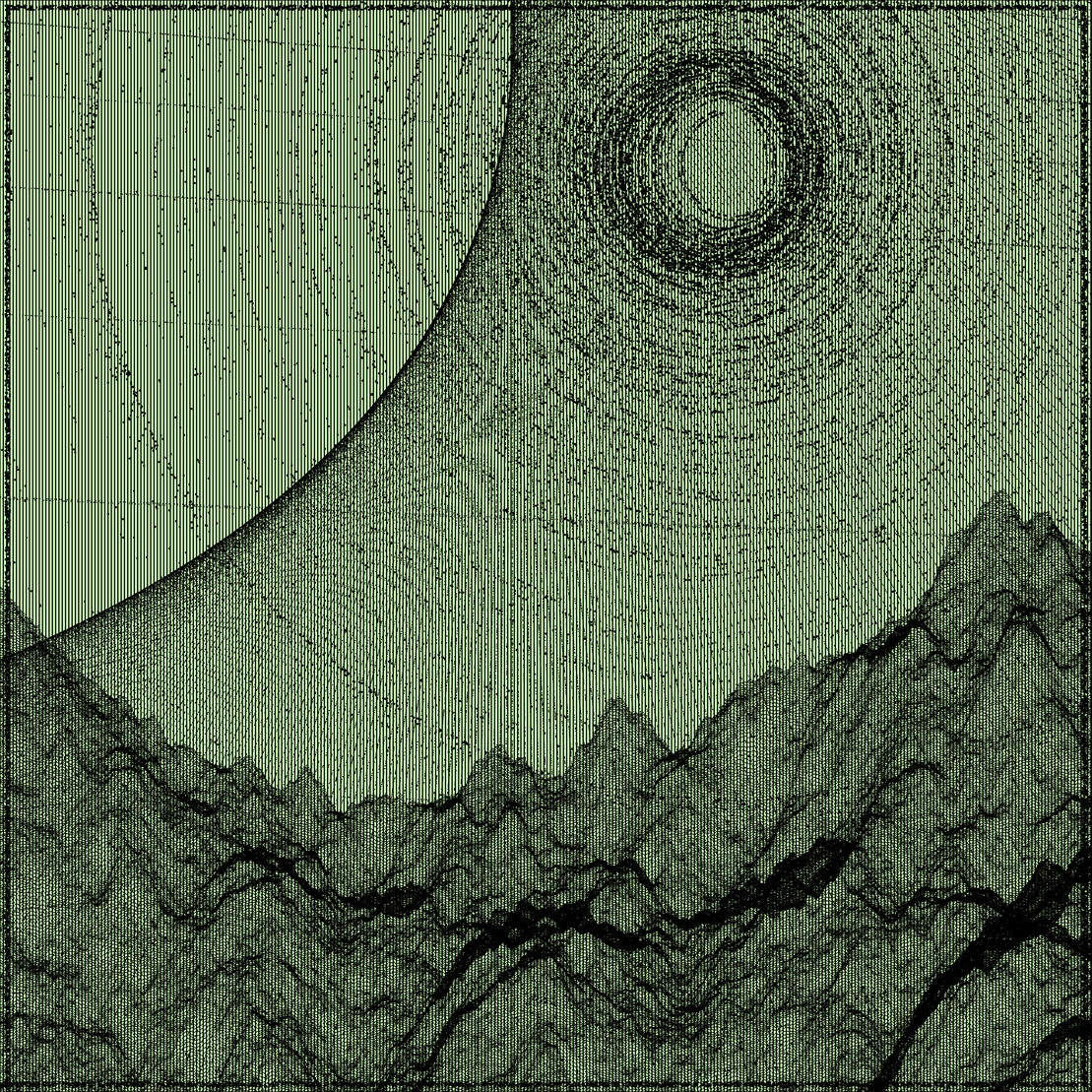 Surreal classic generative landscape #43