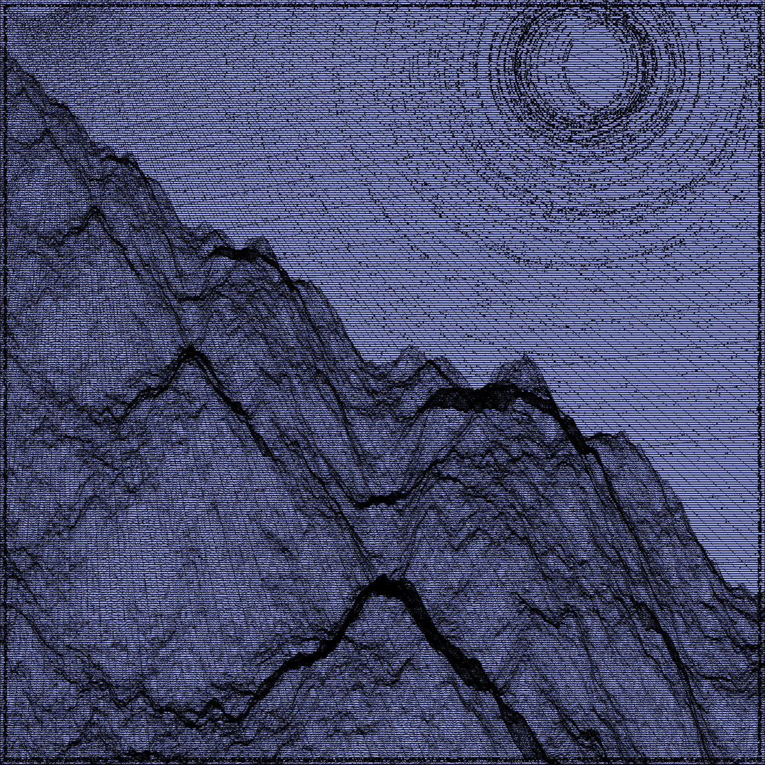 Surreal classic generative landscape #99