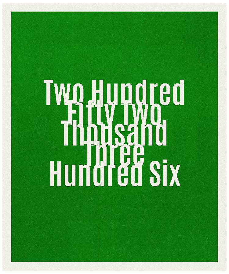 Count #252306