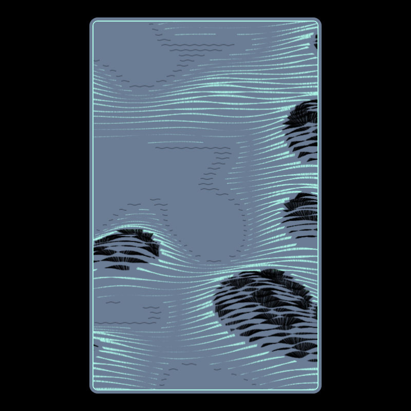 Topographic Playing Card #30