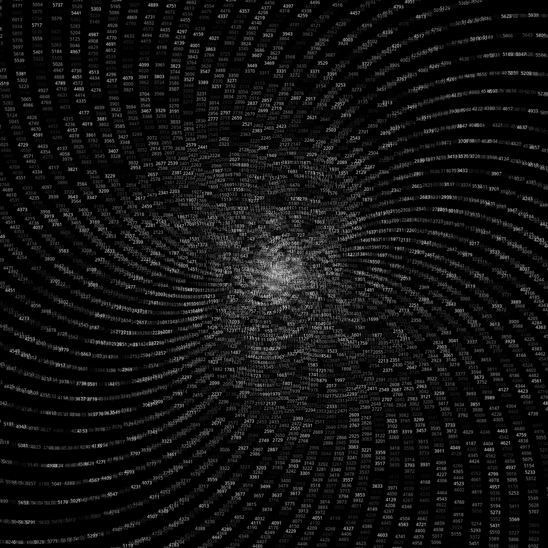 Polar Plot of Numbers #348