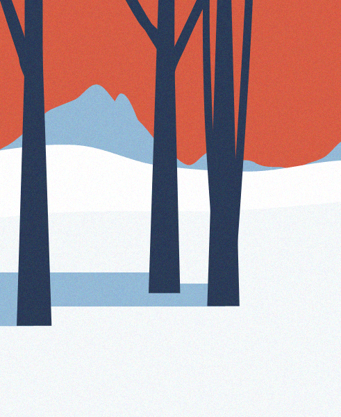 Minimal Snow Landscape #52