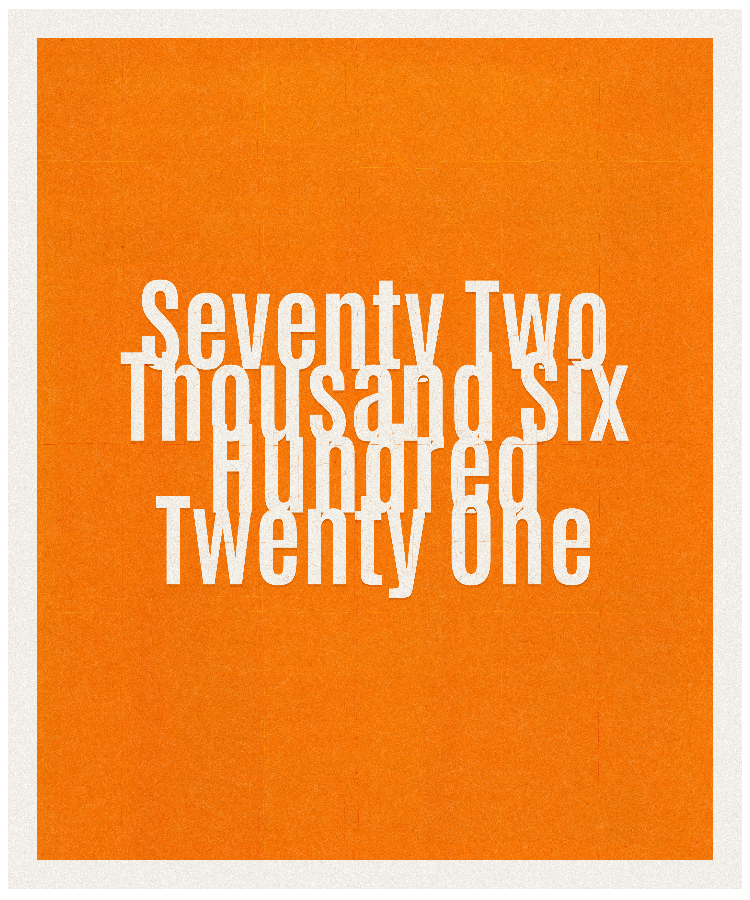 Count #72621