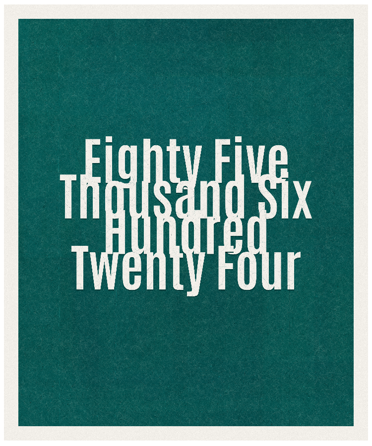 Count #85624