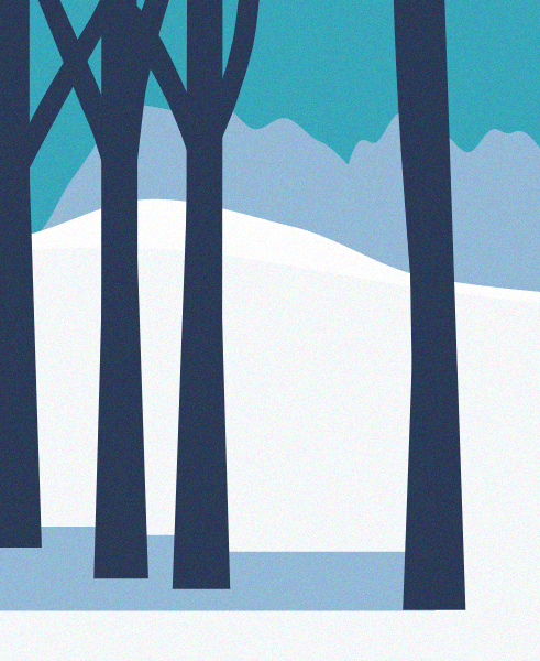 Minimal Snow Landscape #71