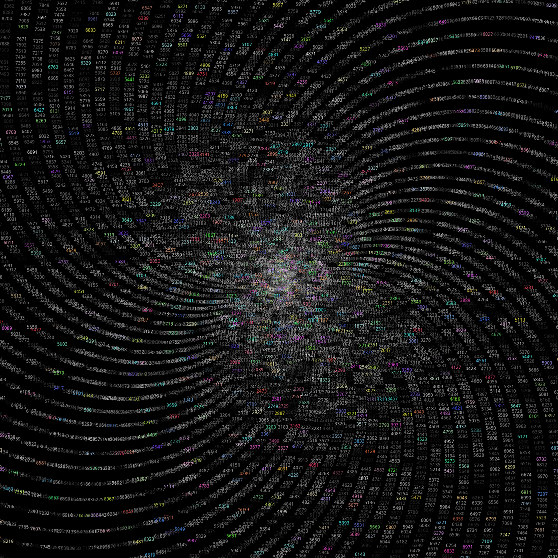 Polar Plot of Numbers #371